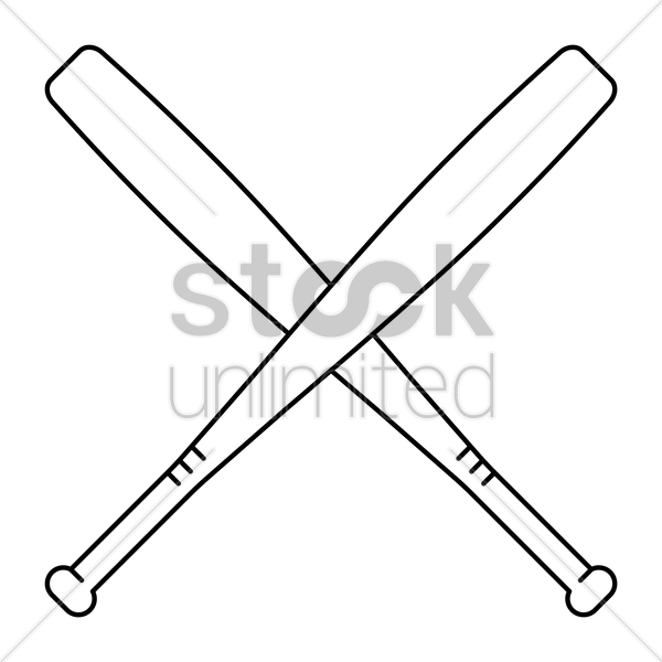 Crossed Baseball Bat Clip Art Clipart Baseball Bats Crossed Baseball