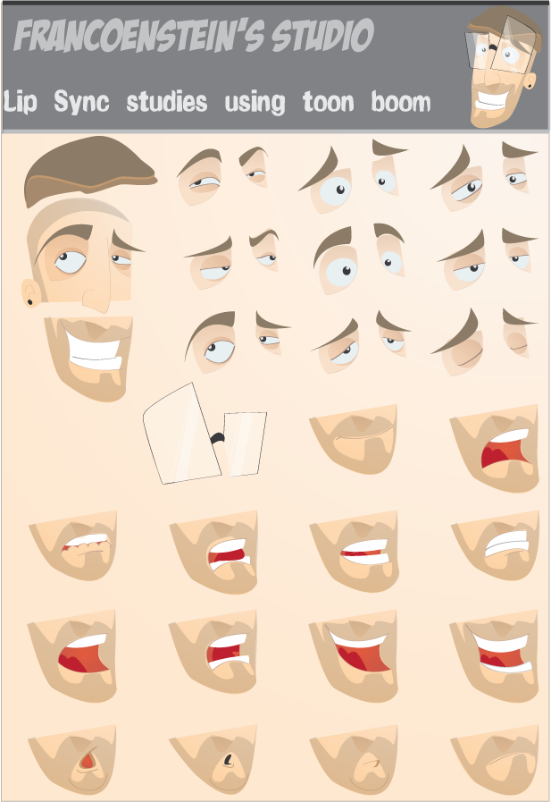 Expressions Cartoon Mouths, Pencil Test, Drawing School, - Motion Graphics Face Expressions Clipart (617x897), Png Download