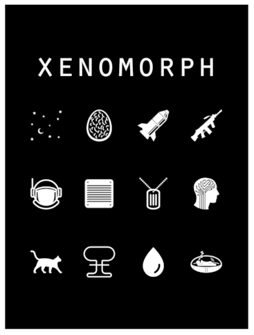 Xenomorph Black Poster - Poster Clipart (600x600), Png Download