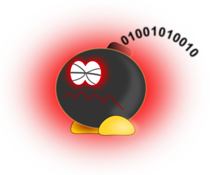 Explosion Clipart Public Domain - Computer Logic Bomb - Png Download (700x584), Png Download