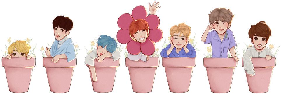 Bts Stickers Png - Cartoon Clipart - Large Size Png Image - PikPng