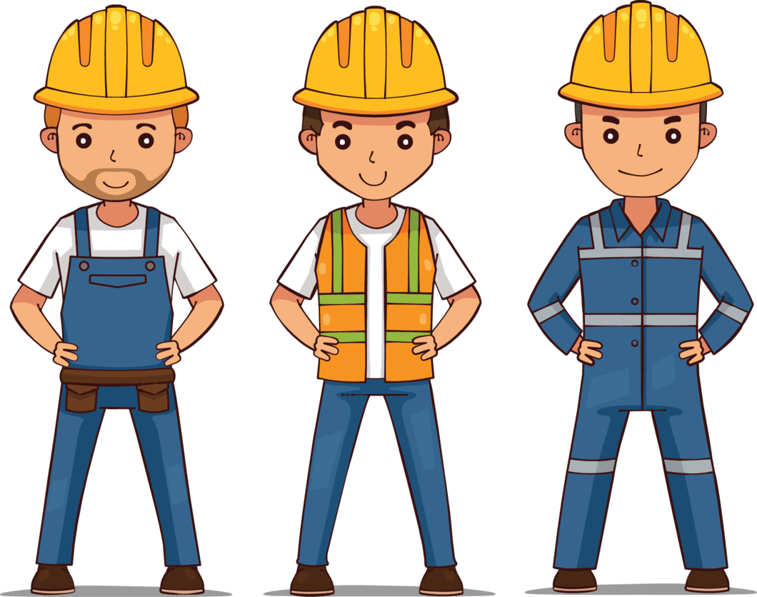 Cop Clipart Police Uae - Engineer Cartoon Full Body - Png Download (1060x836), Png Download