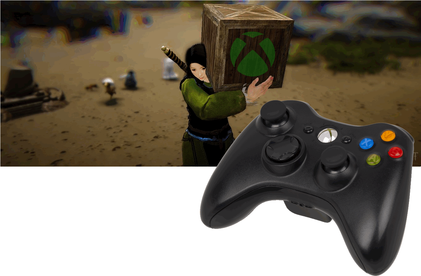 Gaming Mouse Reviews - Logitech F310 Black Desert Clipart (1367x898), Png Download