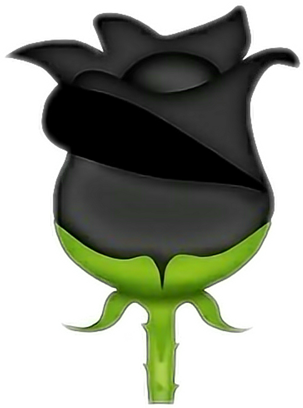 Blackrose Sticker - Iphone Red Emojis Png Clipart (1024x1378), Png Download
