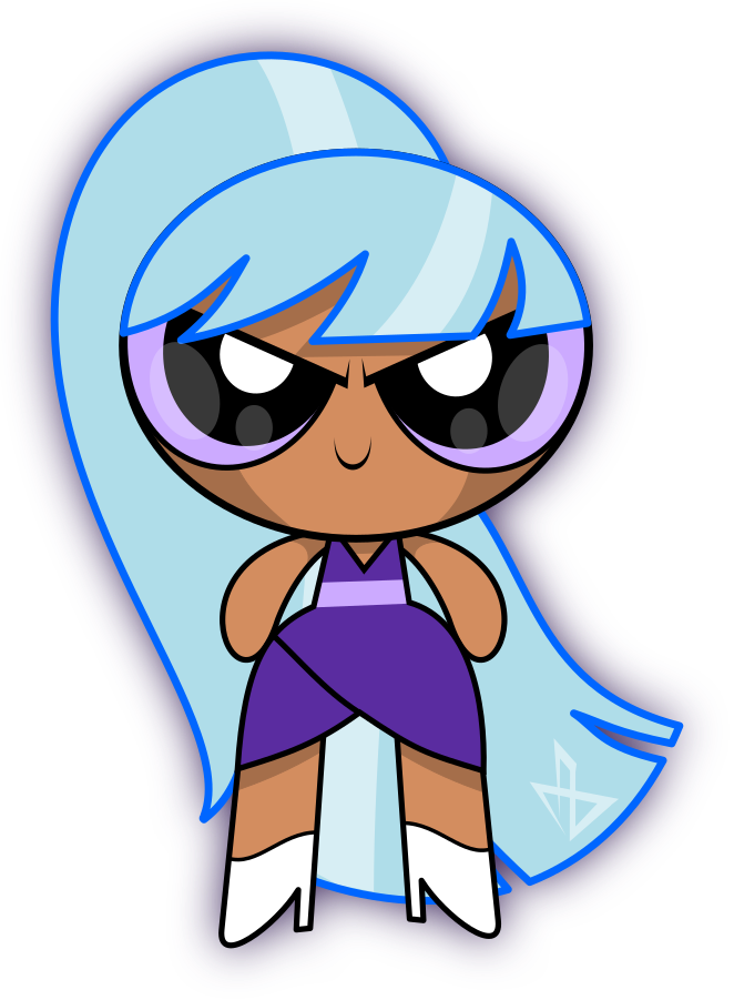 New Powerpuff Girl, Girl Clipart, Black Girl Art, Cartoon - Powerpuff Girls And Bliss - Png Download (662x901), Png Download
