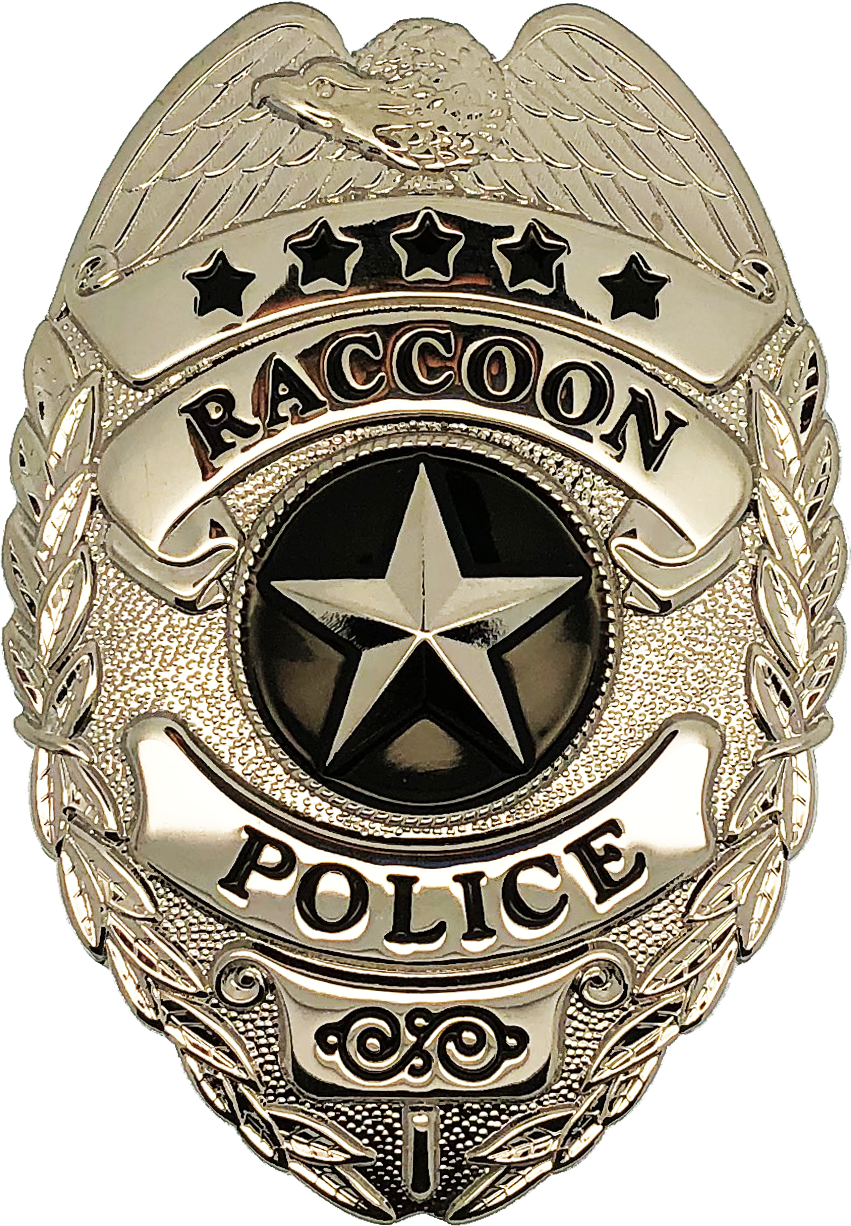 Resident Evil Raccoon Police Department Shield Badge - Raccoon Police Department Badge Clipart (851x1226), Png Download