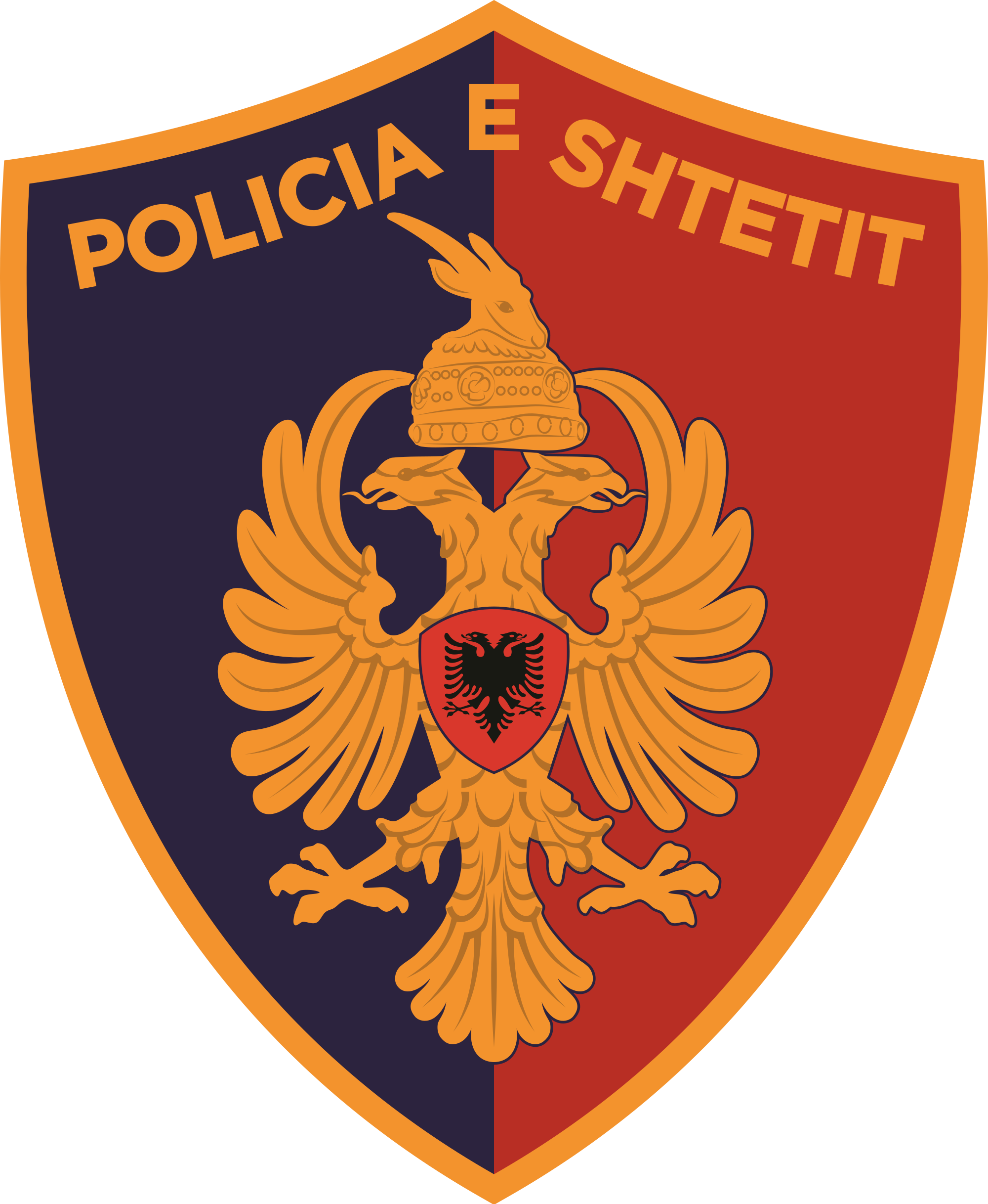 Clip Art Download Outline Shop Of Library Buy Clip - Policia E Shtetit Logo - Png Download (2000x2435), Png Download