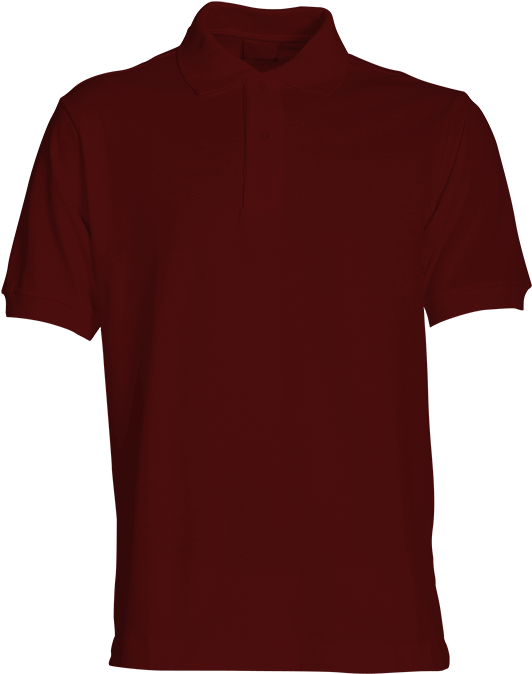 Plain Polo Shirt Rmaroon - Polo Shirt Clipart (532x674), Png Download