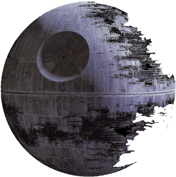 The Death Star Ii Was The Second Death Star Battlestation - Star Wars Death Star Clipart (585x589), Png Download
