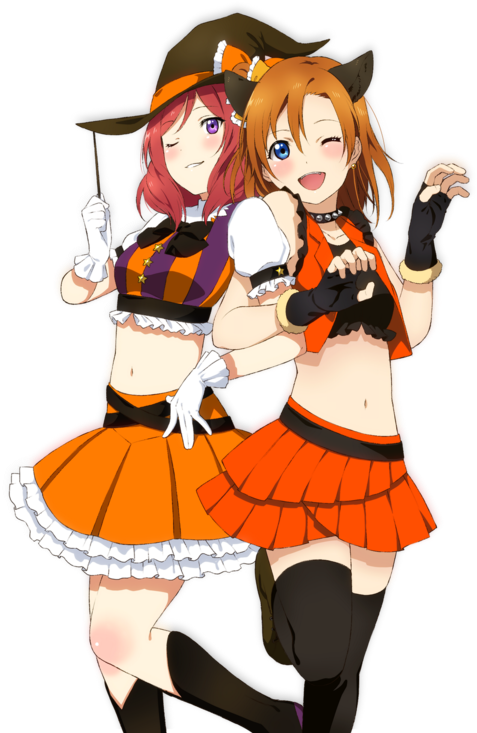 Honoka Maki Fanart Love Live , Png Download - 高坂 穂 乃果 西 木野 真 姫 Clipart (477x733), Png Download