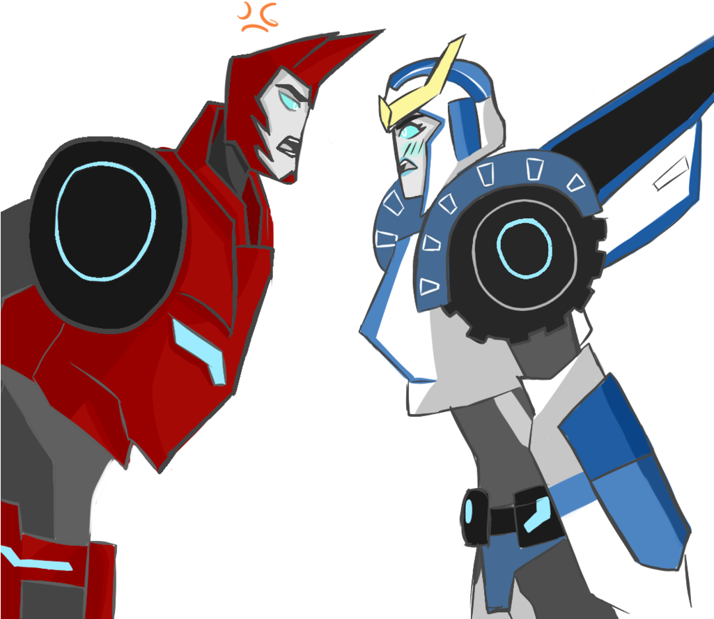 Transformers Robots In Disguise Sideswipe X Strongarm - Transformers Prime Cliffjumper And Arcee Clipart (1025x888), Png Download