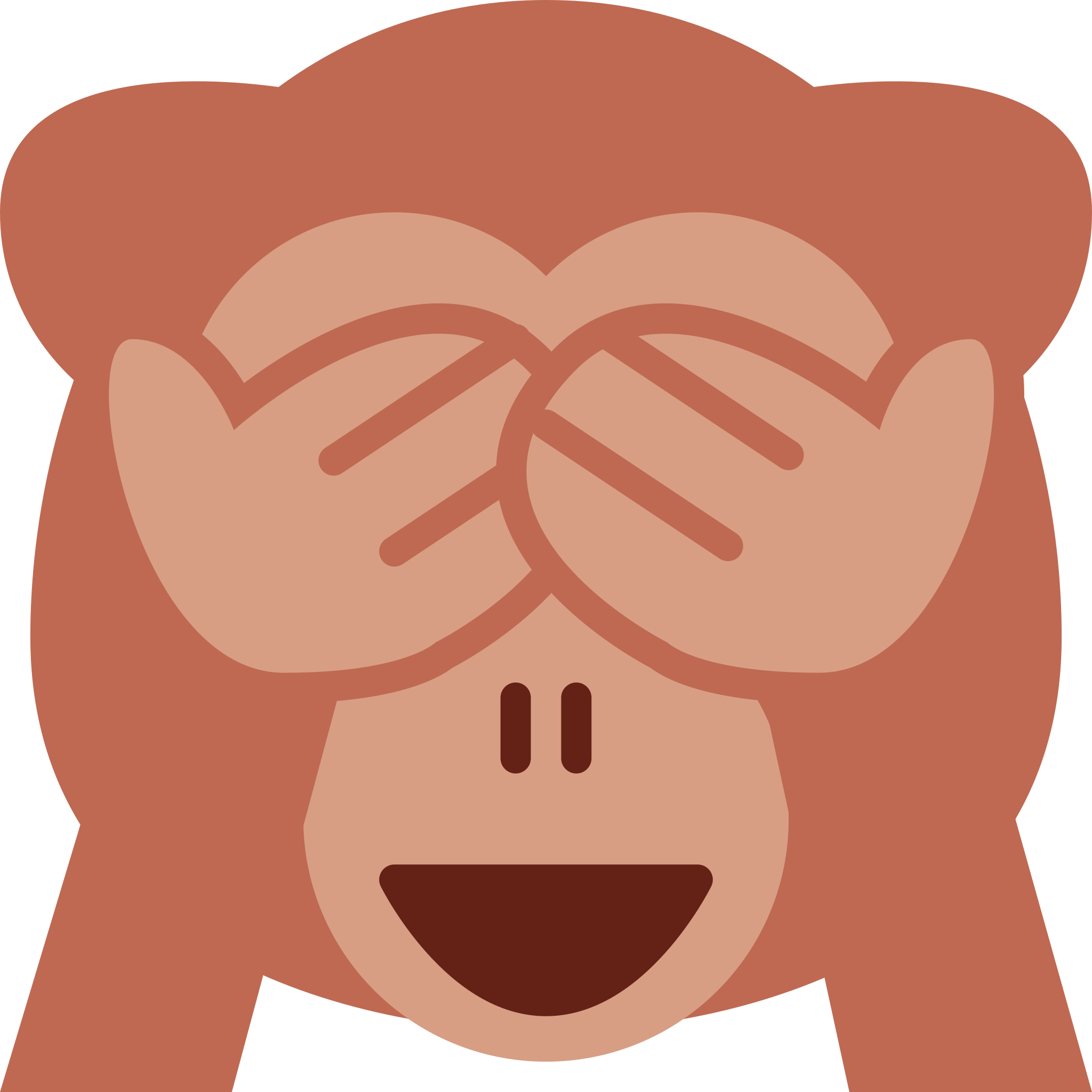 Emoji Del Mono Tapandose Los Ojos Clipart (2048x2048), Png Download