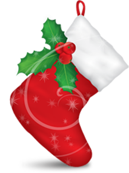 Christmas Stocking Clipart (600x600), Png Download