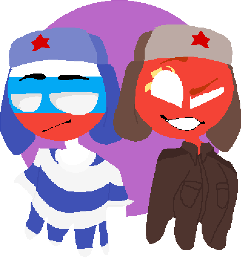 Russia Countryhumans - Cartoon Clipart (1000x1000), Png Download
