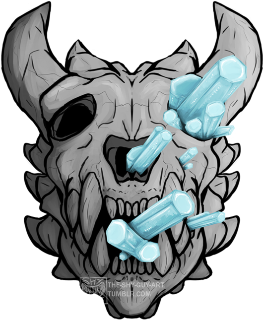 Crystal Skull - Illustration Clipart (600x703), Png Download