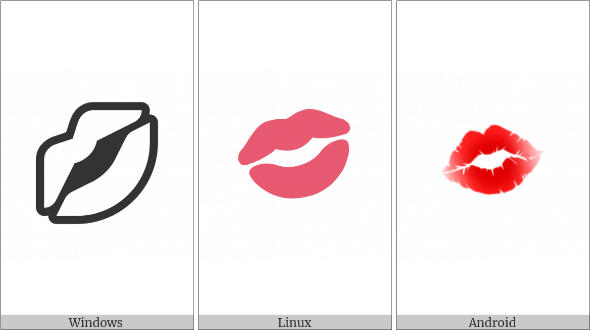Kiss Mark On Various Operating Systems Clipart (1200x675), Png Download