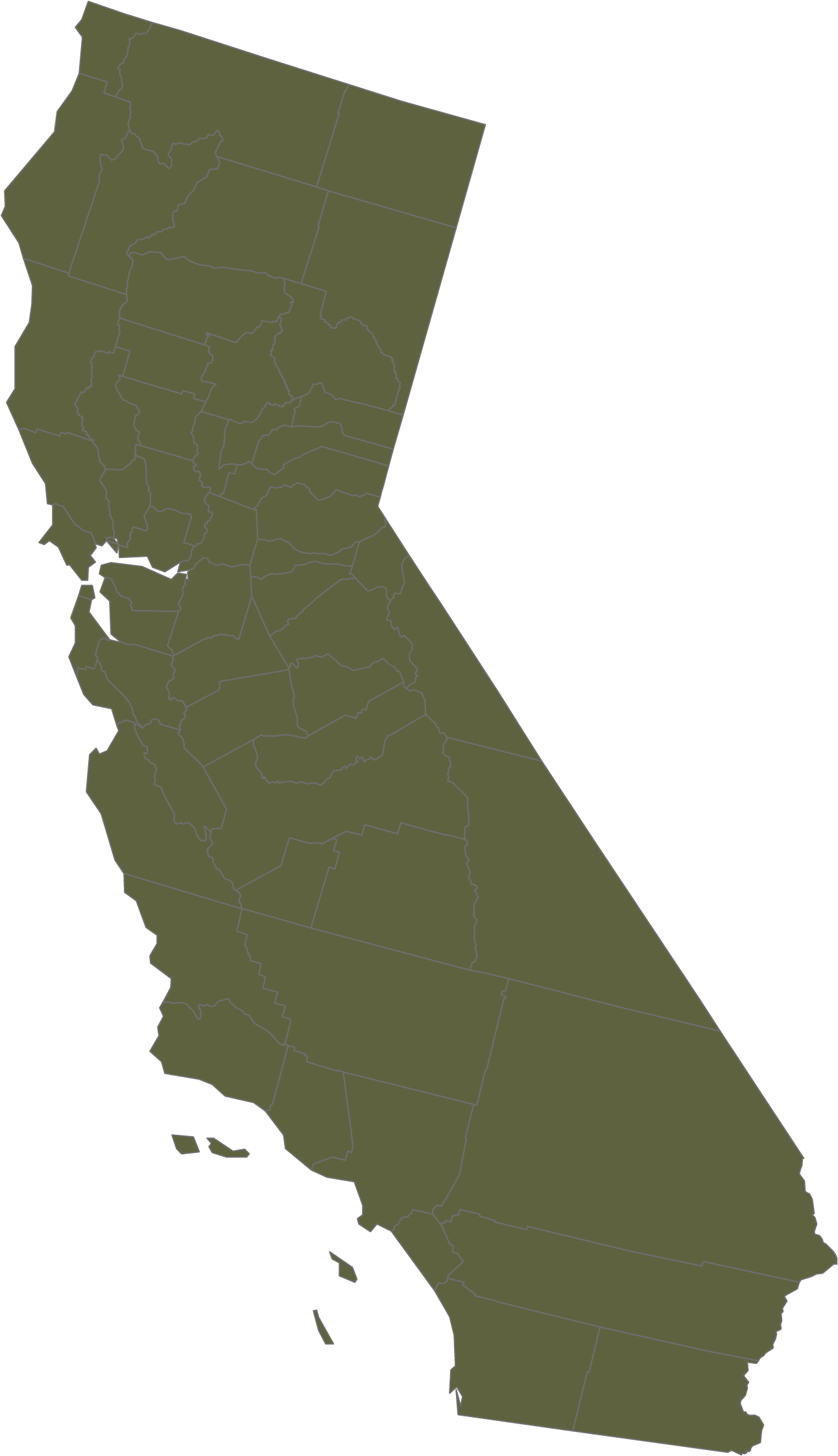 Conversion Therapy Bans - 2016 Election Counties In California Clipart (2550x3300), Png Download