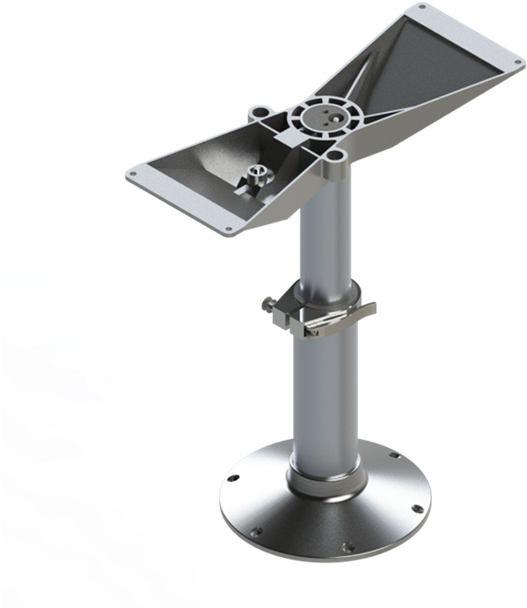 2-stage Adjustable Table Pedestal System - Table Clipart (650x650), Png Download