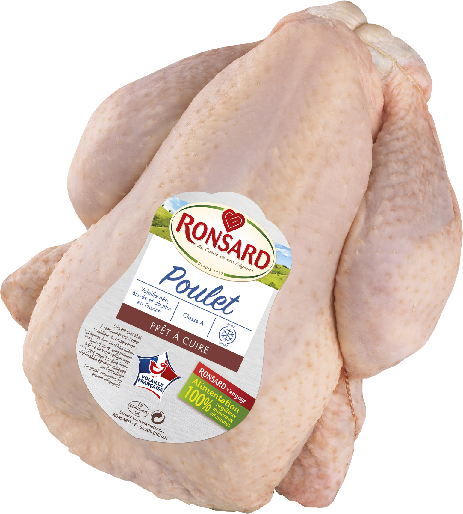 Poulet Gel - Poulet Prêt À Cuire Clipart (1590x1772), Png Download