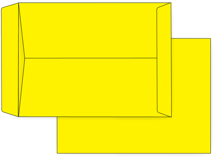 Yellow Envelopes - Paper Product Clipart (750x563), Png Download