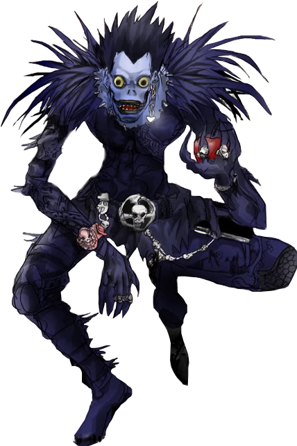 #anime #riuky #shinigami #deathnote - Death Note Ryuk Transparent Clipart (428x642), Png Download