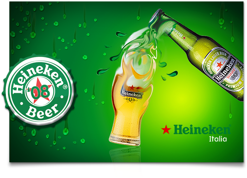 Key Visual And Merchandising - Heineken New Bottle Key Visual Clipart (1080x800), Png Download