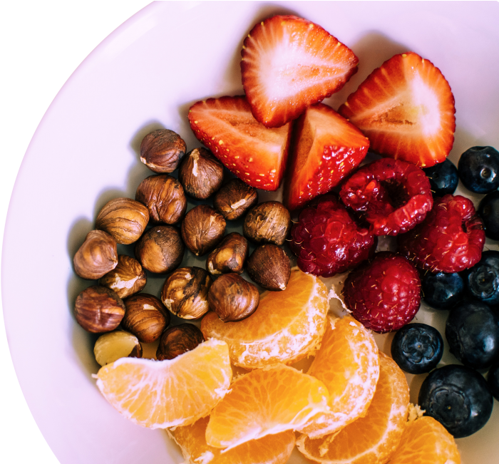 Fruits On Plate - Διατροφη Clipart (866x650), Png Download