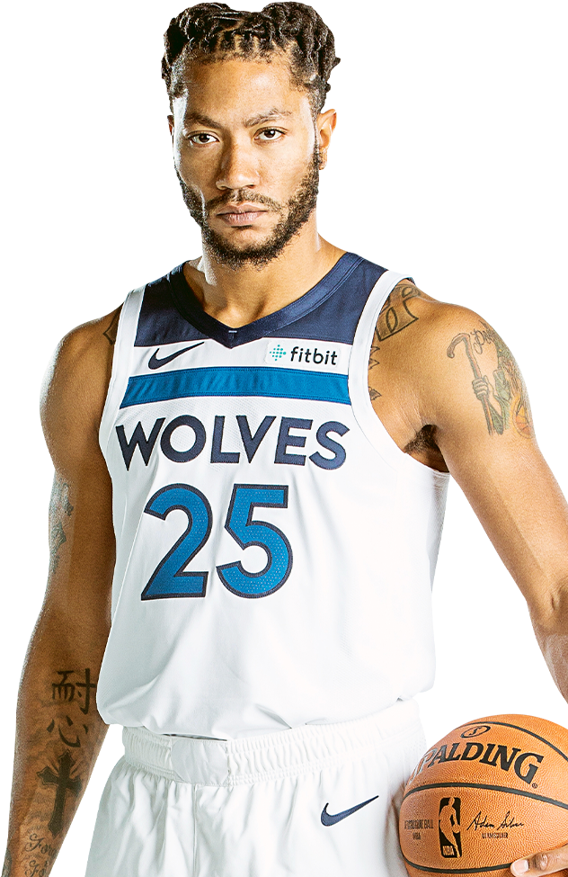 Derrick Rose - Derrick Rose 2018 19 Clipart (654x984), Png Download