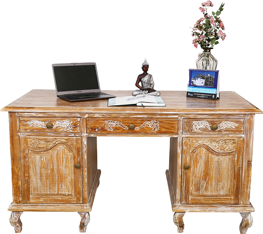 Fossil Office Desk - Computer Desk Clipart (857x762), Png Download