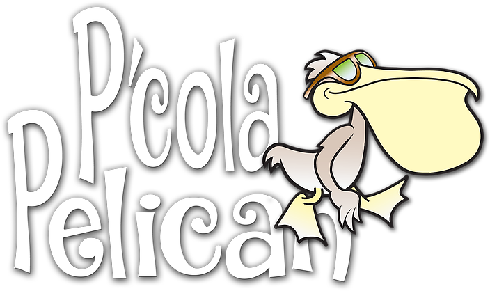 P'cola Pelicans Logo Web Clipart (732x463), Png Download