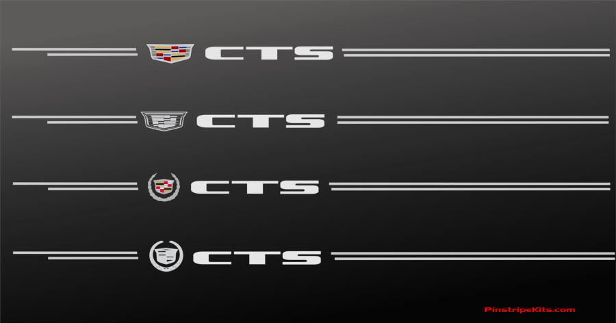 Cadillac Cts Name Vinyl Emblem Logo Decal Pinstripe - Car Clipart (900x472), Png Download