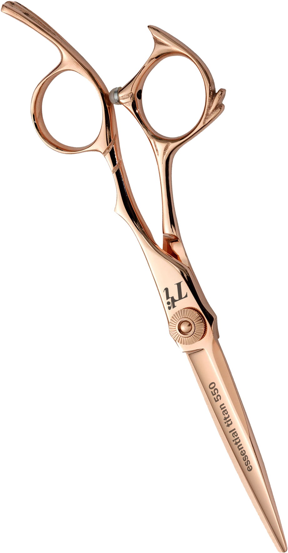 Gold Hair Scissors Png - Rose Gold Scissors Png Clipart (1000x2067), Png Download