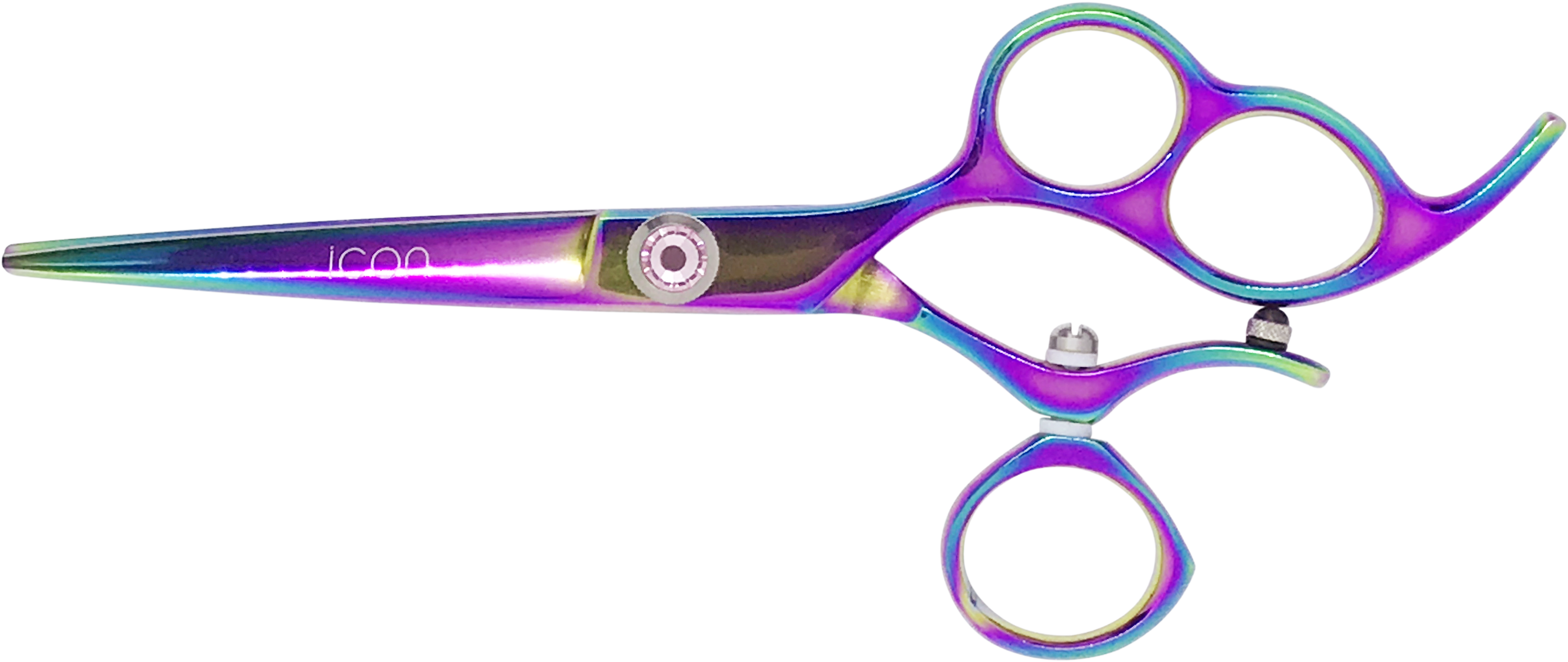 Multicolor Rainbow Titanium Icon Coated Threering Swivel - Scissors Clipart (4000x3000), Png Download