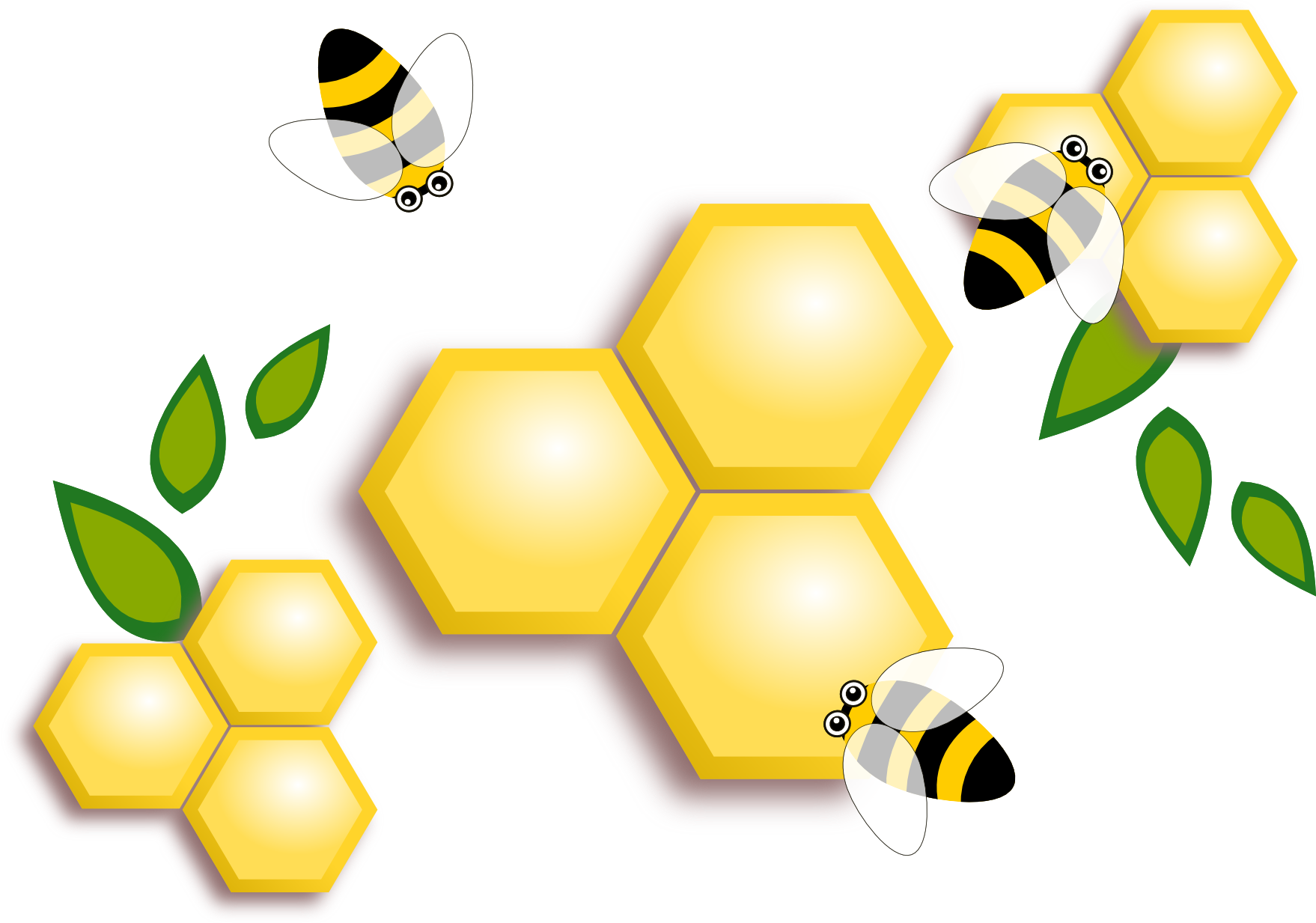 Bees Png Clipart (1758x1233), Png Download