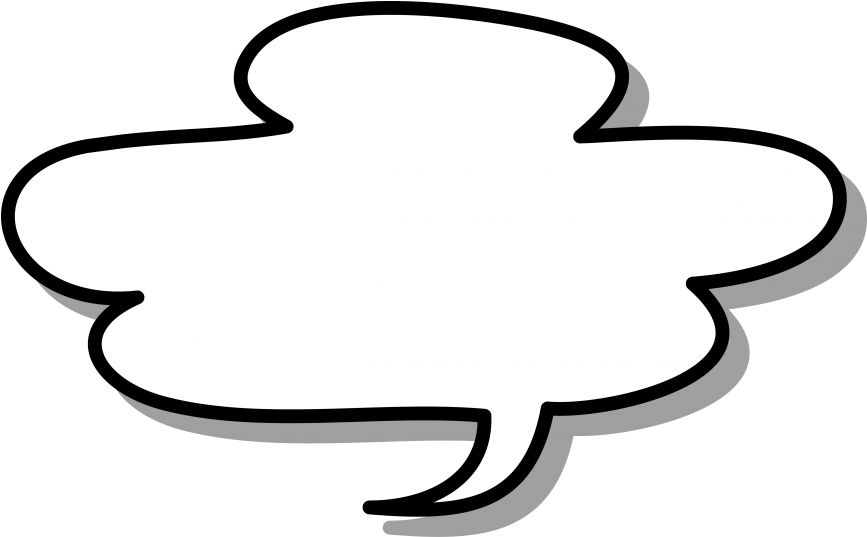 Speech Bubble Png Transparent Image Clipart (866x650), Png Download