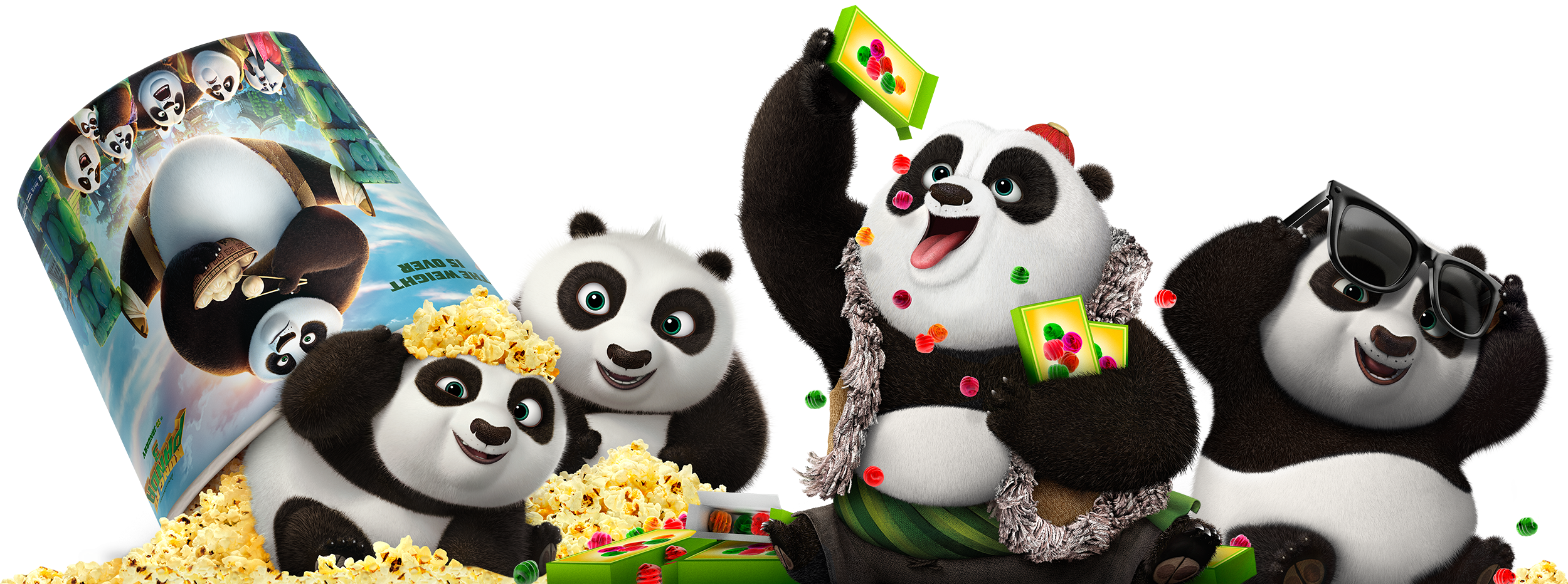 Kung Fu Panda Turtle Png Png All - Baby Po Kung Fu Panda Clipart (2500x932), Png Download