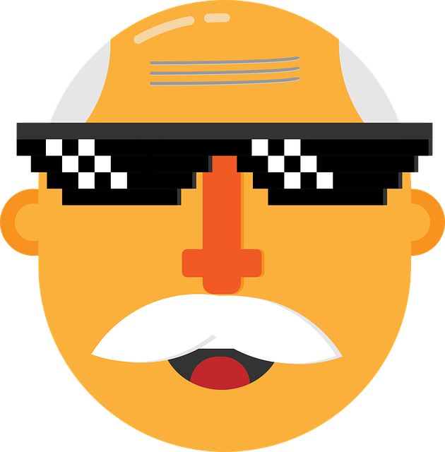Thug Life Grandpa Images - Thug Life Glass Clipart (630x640), Png Download