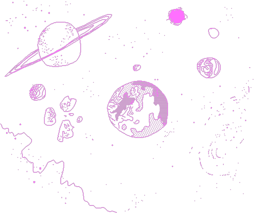 #tumblr #planetas #planet #planeta #planeta #png #cute - Cute Space Png Clipart (1024x870), Png Download