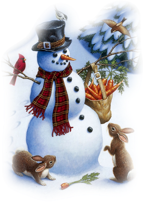 Tubes Noel / Bonhommes De Neiges Snowman Photos, Make - It's A Cold Sunday Morning Blessings Clipart (500x733), Png Download