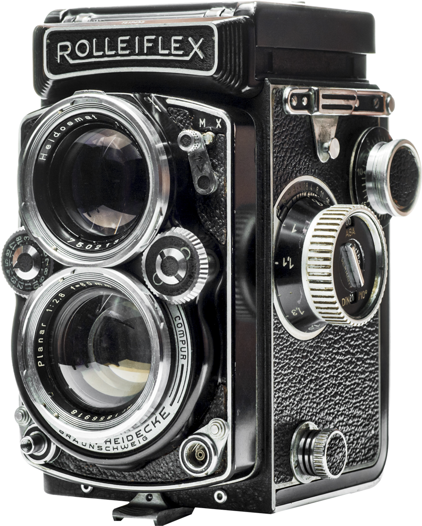 October 2013 Rolleiflex Camera, Kodak Camera, Camera - Rolleiflex 2 1 4 Clipart (877x1087), Png Download