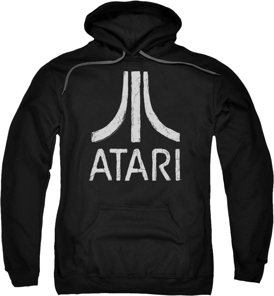 Distressed Atari Logo Hoodie - Flash Star Labs Hoodie Clipart (906x978), Png Download