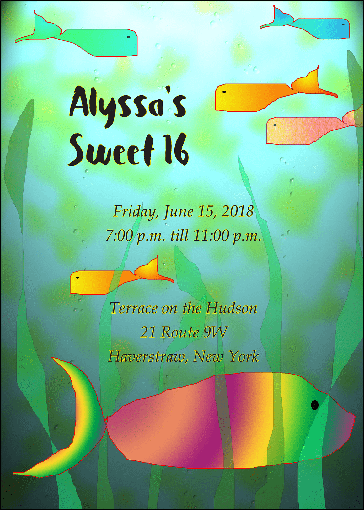Sweet 16 Invitation - Poster Clipart (1660x1660), Png Download