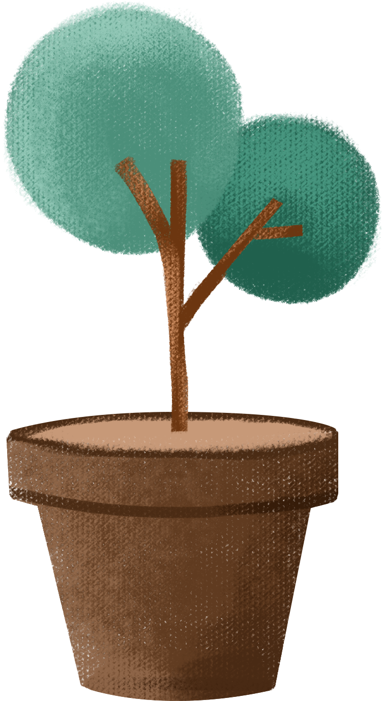 Sapling Green Plant Potted Png And Psd - Flowerpot Clipart (2000x2000), Png Download