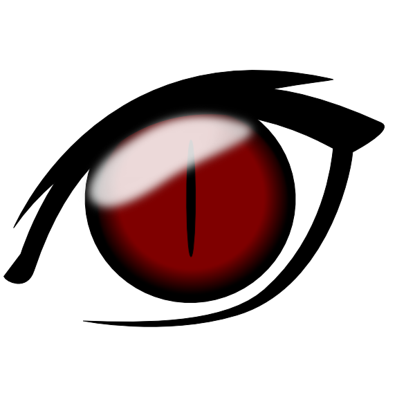 Anime Eye1 Png Clip Art - Anime Cat Eye Png Transparent Png (600x600), Png Download