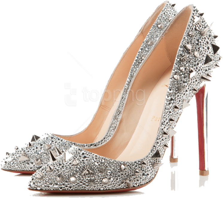 Free Png High Heel Shoes Png Images Transparent - Louis Vuitton Studded Pumps Clipart (850x698), Png Download