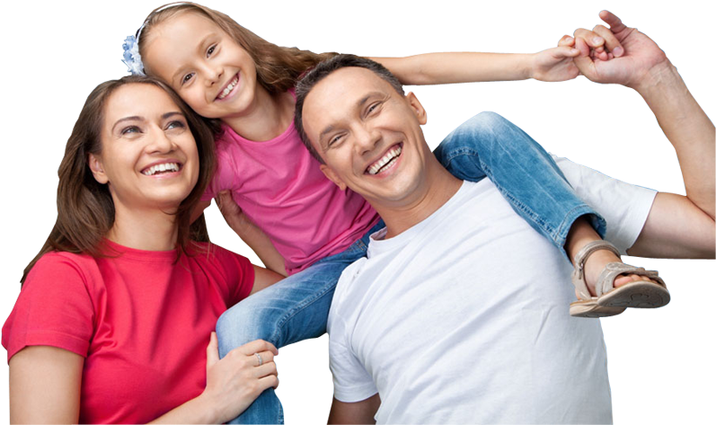Happy Smiling Family Having Fun - Diversión En Familia Clipart (800x480), Png Download