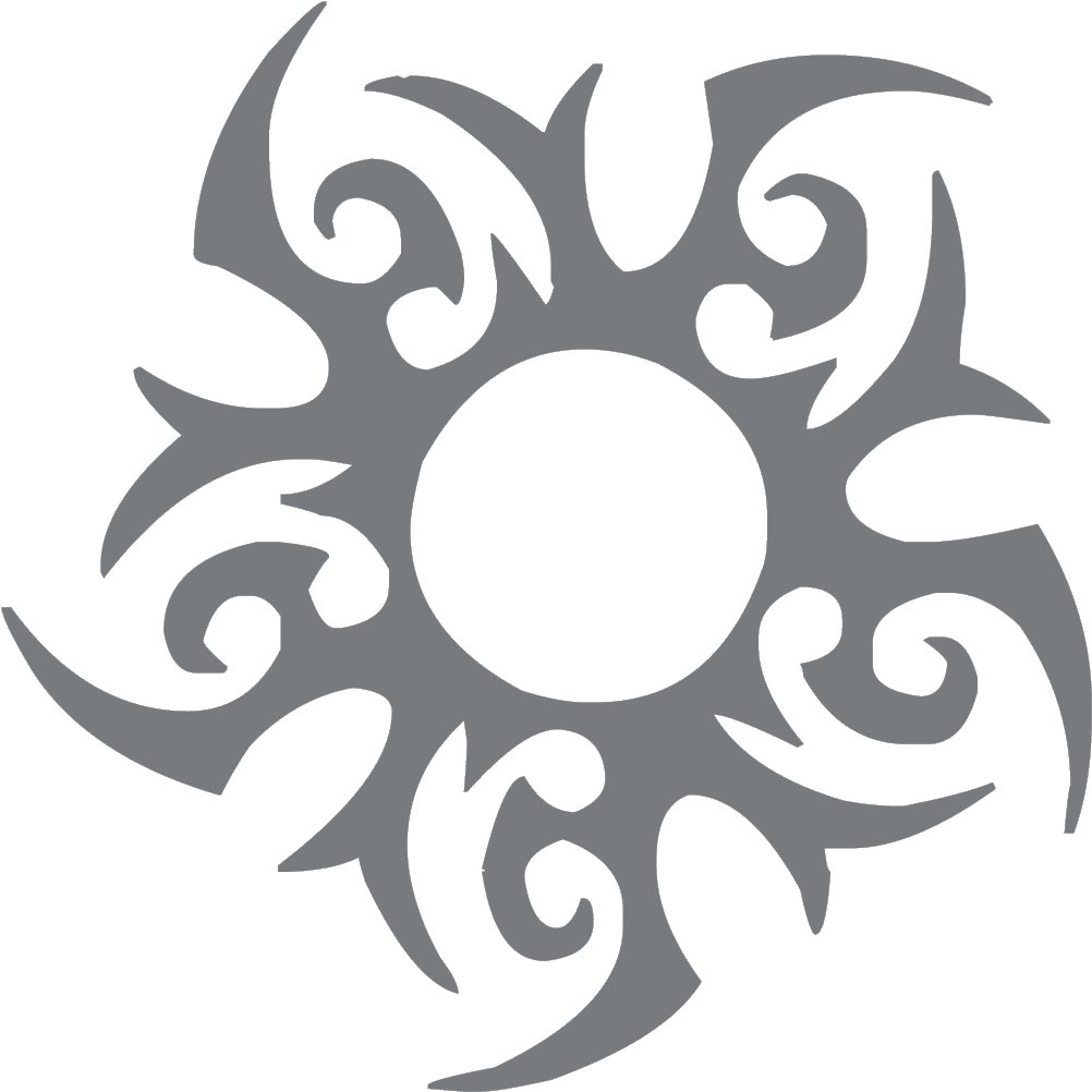 Tribal Sun Png - Tribal Sun Tattoo Png Clipart (1002x1002), Png Download