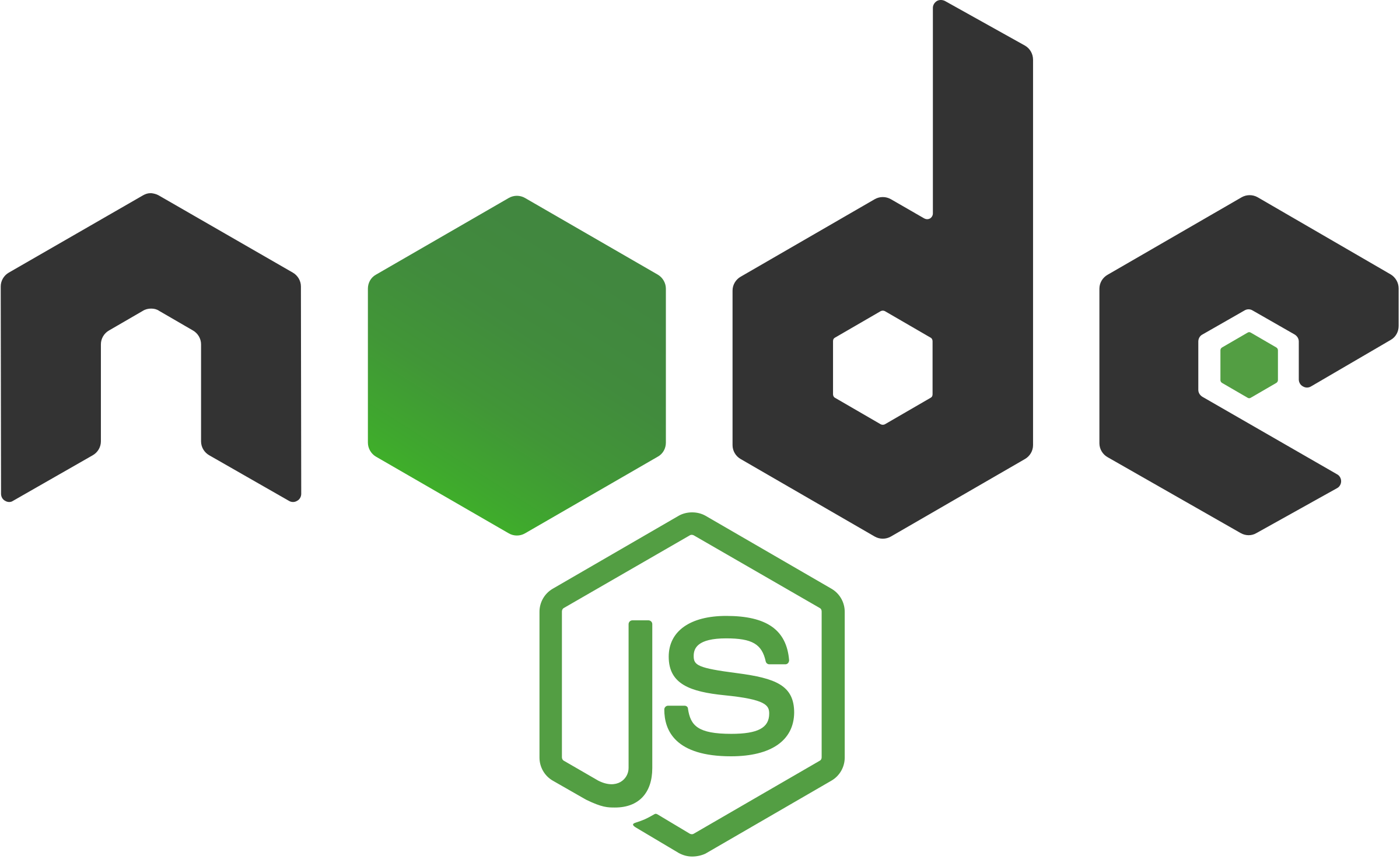 Js Logo Png Transparent - Node Js Logo Png Clipart (2400x1472), Png Download