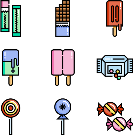 Sweet & Candies Clipart (600x564), Png Download