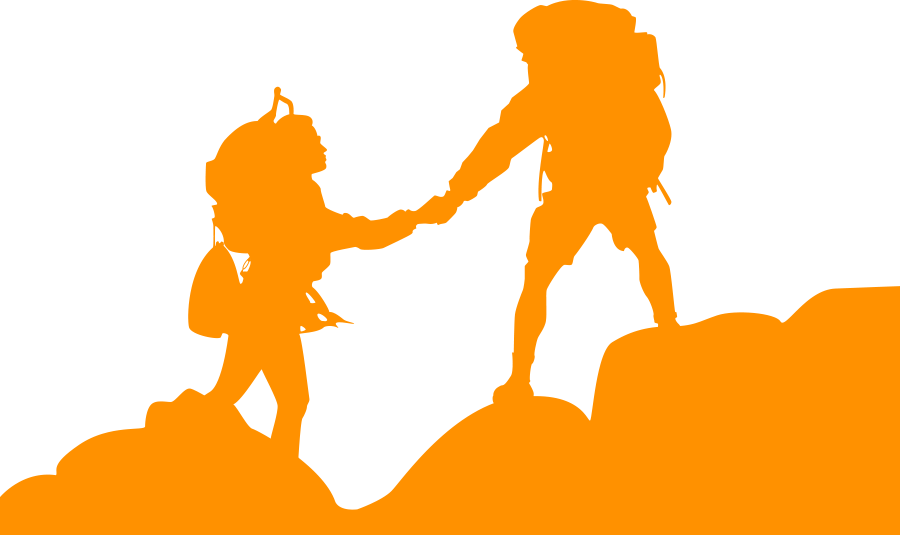 Download Method Hiking Club - Mountain Hiker Vector Clipart Png